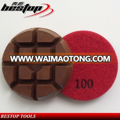 Top Quality Concrete and Terrazzo Floor Diamond Polishing Pads Dry use High Glossy 100 Grits