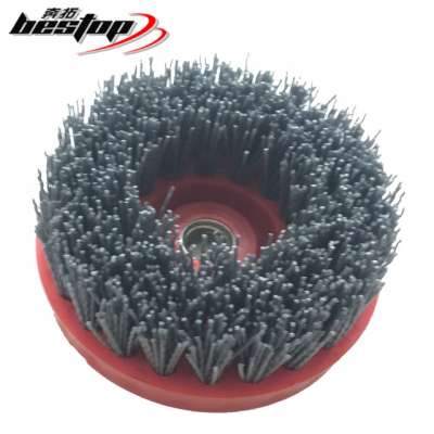 100mm 5/8"-11 Silicon Carbide Granite Antique Abrasive Brushes 400 Grit