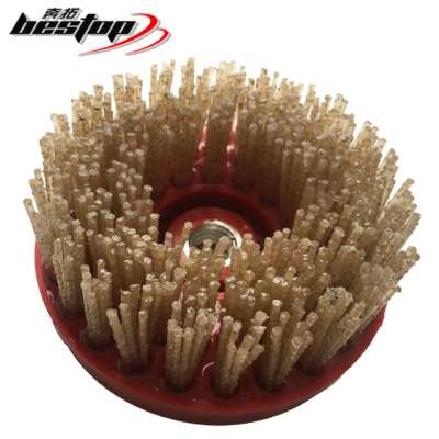 4 Inch Round Diamond Abrasive Brush for Granite and Marble