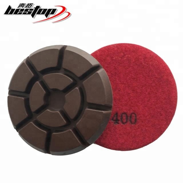 4 Inch Copper Bond Hybrid Concrete Polishing Pads